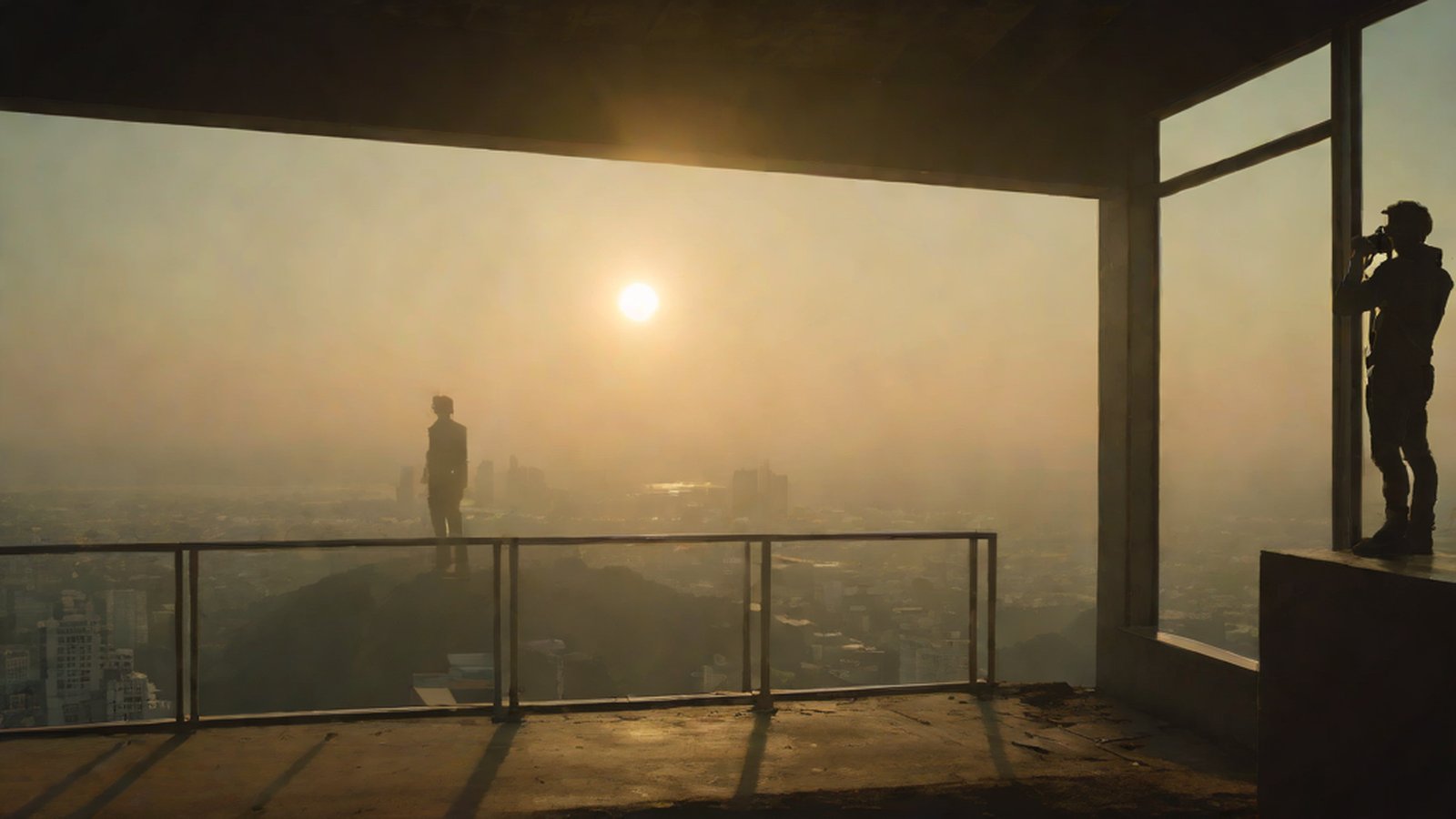 象征 AI 与人类自然对话的温馨氛围插画