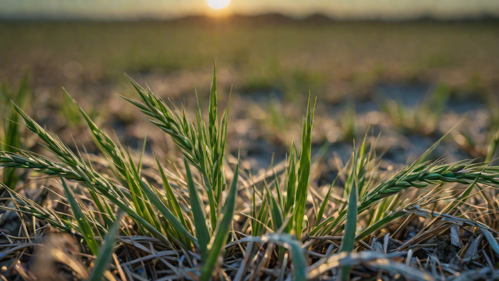 在烈日下依然蓬勃生長的強韌農作物