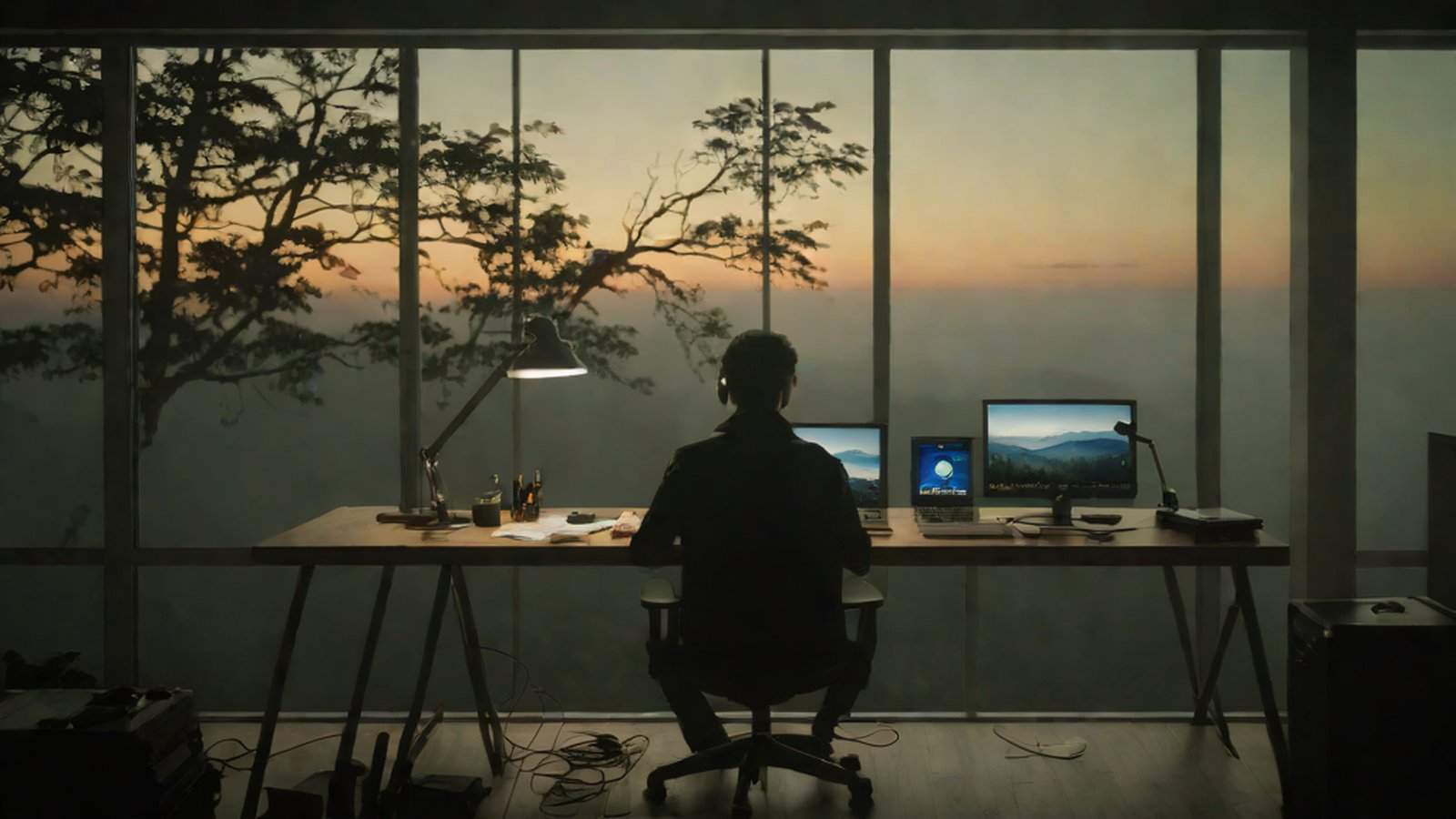 在 Google Gemini 介面中，使用者輸入文字後生成美麗風景影片的樣貌