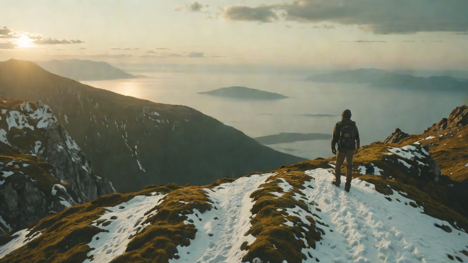 插畫：使用者輸入文字後，系統即時生成華麗的 3D 虛擬世界，使用者在其中自由探索。