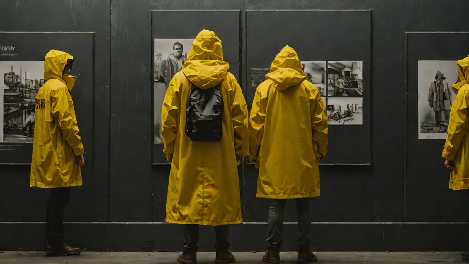 An image visualizing a user's photo naturally transforming with various backgrounds and outfits on a smartphone screen.