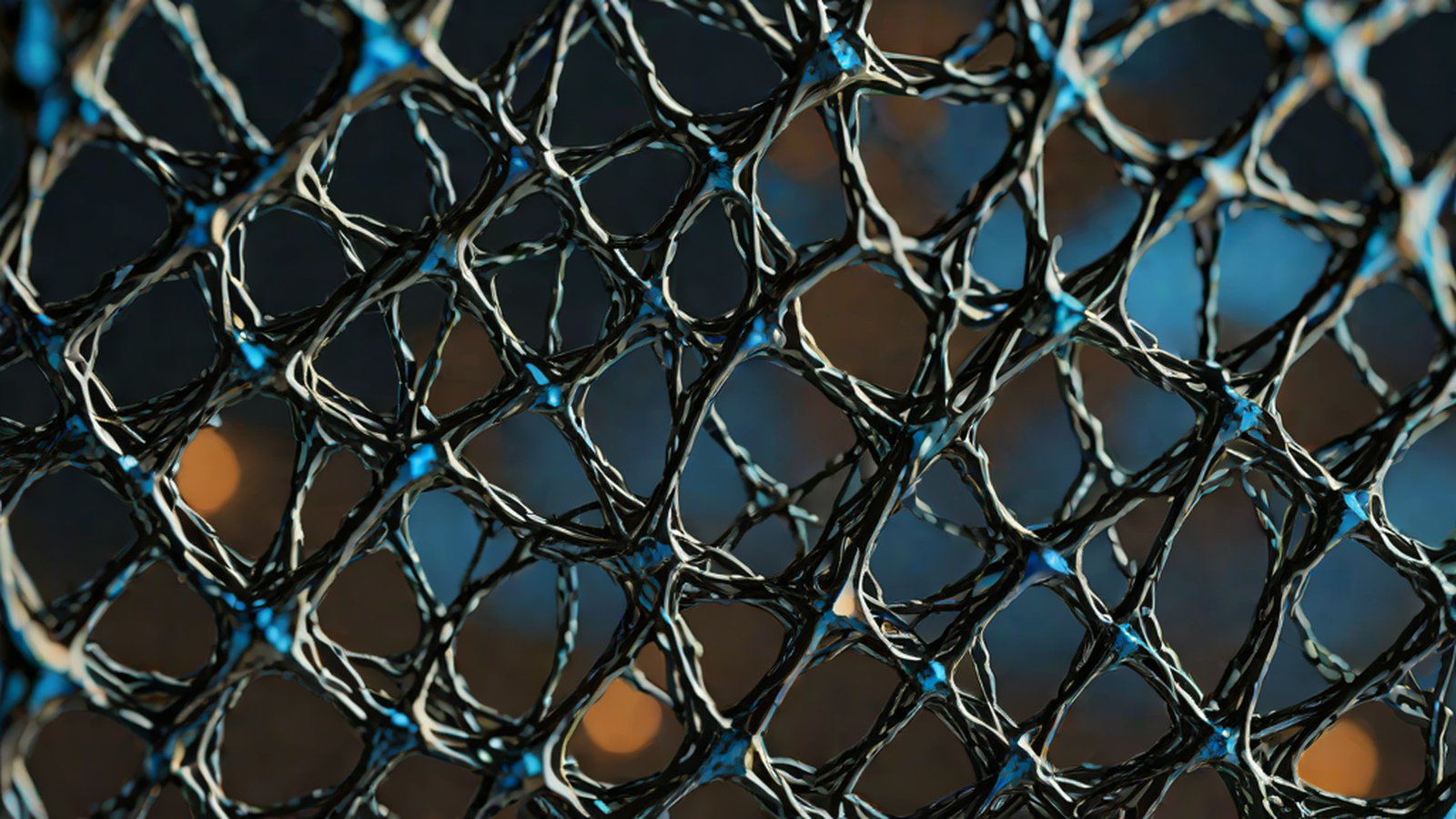 機器人修理工在電腦程式碼上拿著放大鏡尋找缺陷並進行修復的樣子