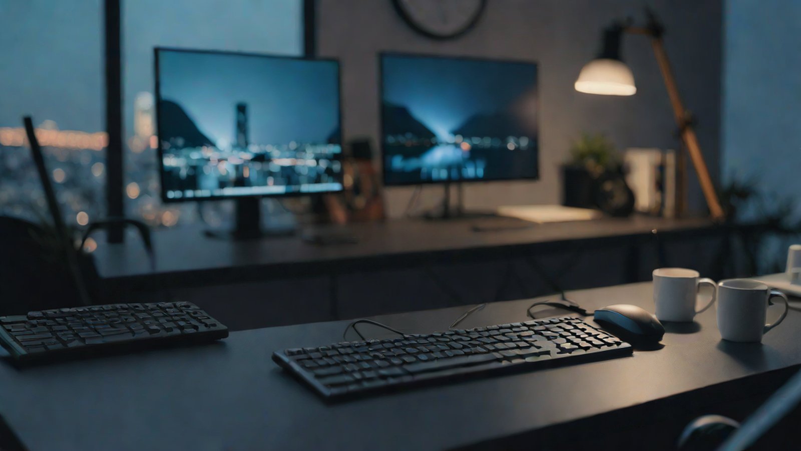 數位介面的未來願景，展示 AI 在電腦螢幕上操作滑鼠與鍵盤的樣子