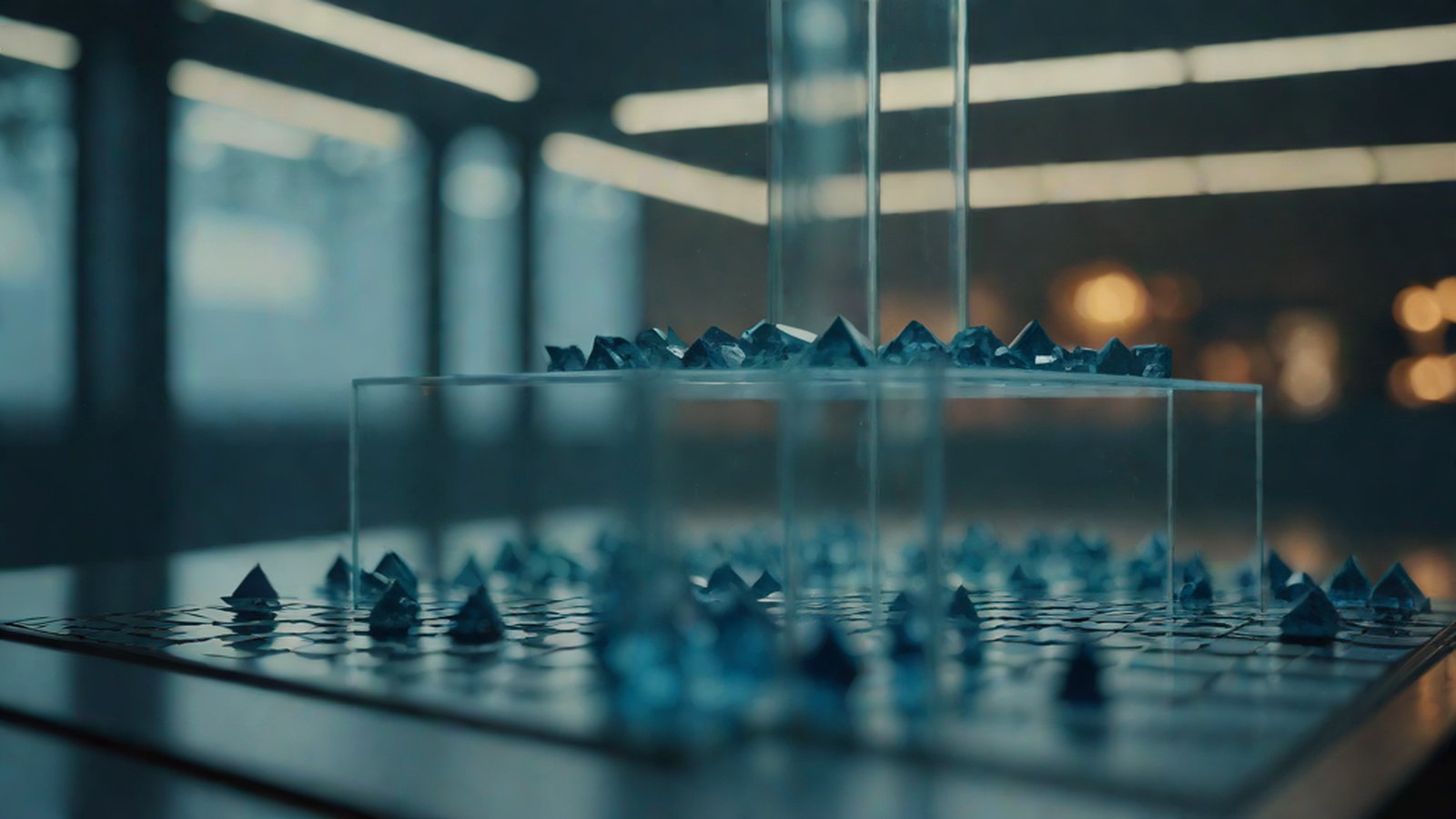 An image depicting AI models strategizing and competing against each other on a chessboard.