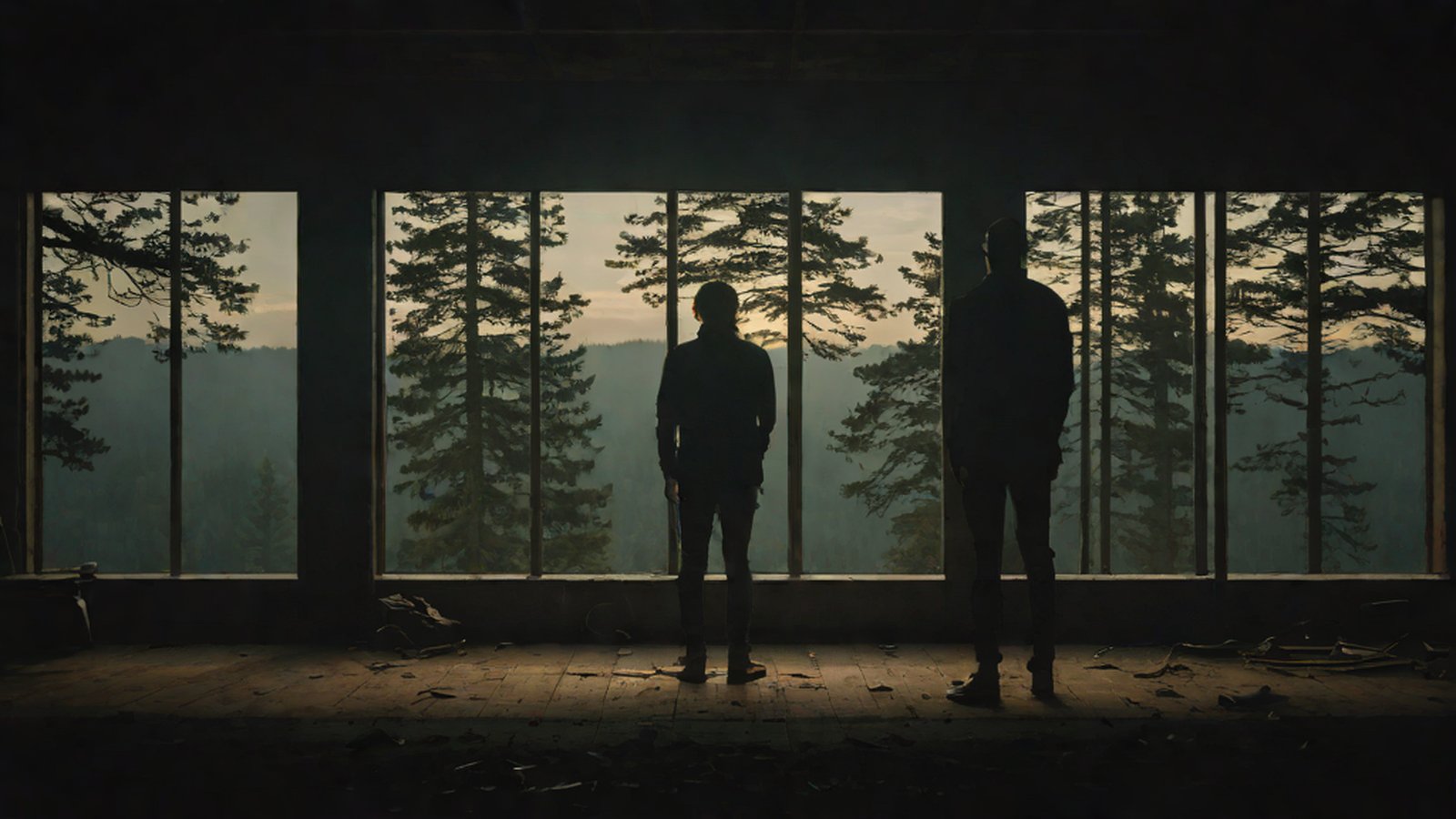 電腦螢幕上顯示著人工智慧生成的圖片，旁邊放著一個正在分析該圖片的數位放大鏡