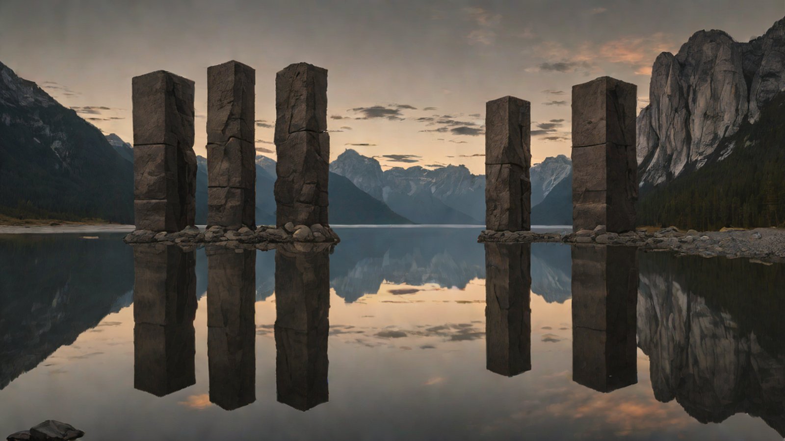 An illustration depicting complex mechanical devices interlocking to process information