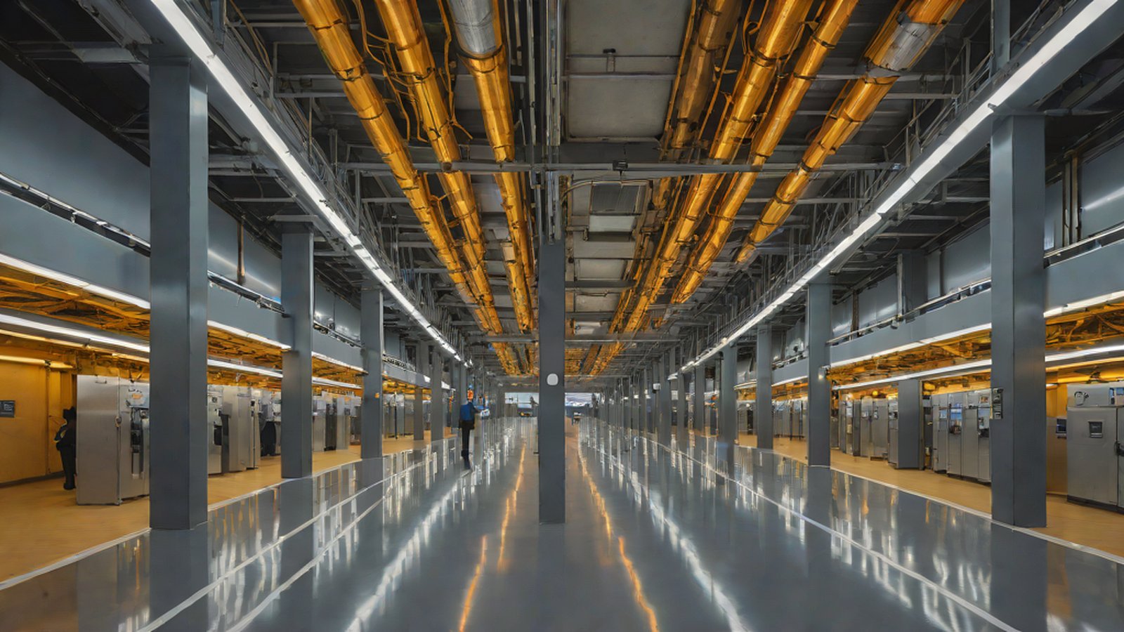 A futuristic image featuring streaks of light symbolizing light and fast speed combined with the Google Gemini logo