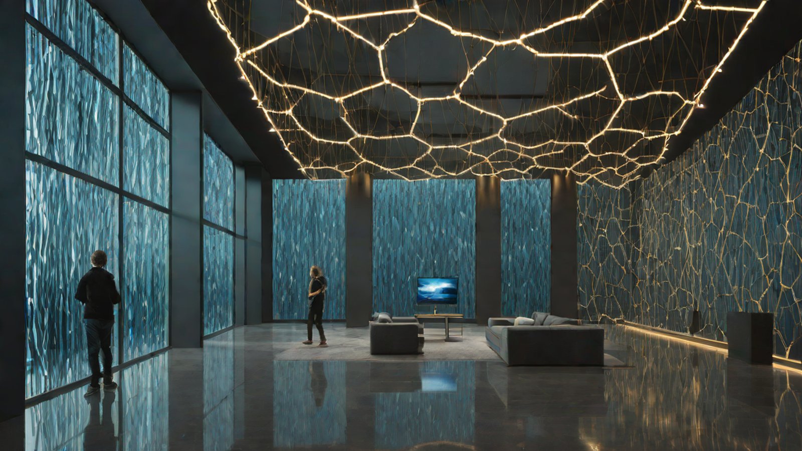 具象化呈現 AI 在電腦螢幕前解決複雜演算法問題的圖像