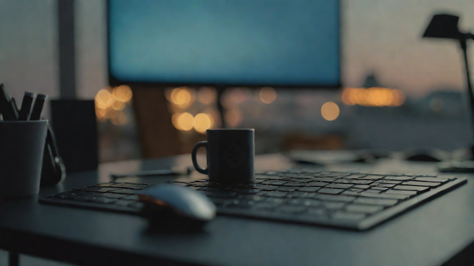 形象化展示 AI 在電腦螢幕前操控滑鼠游標，像人類一樣進行作業的圖像