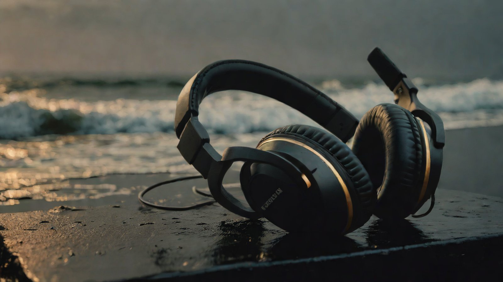 Modern AI music generation concept diagram featuring music notes and digital waveforms