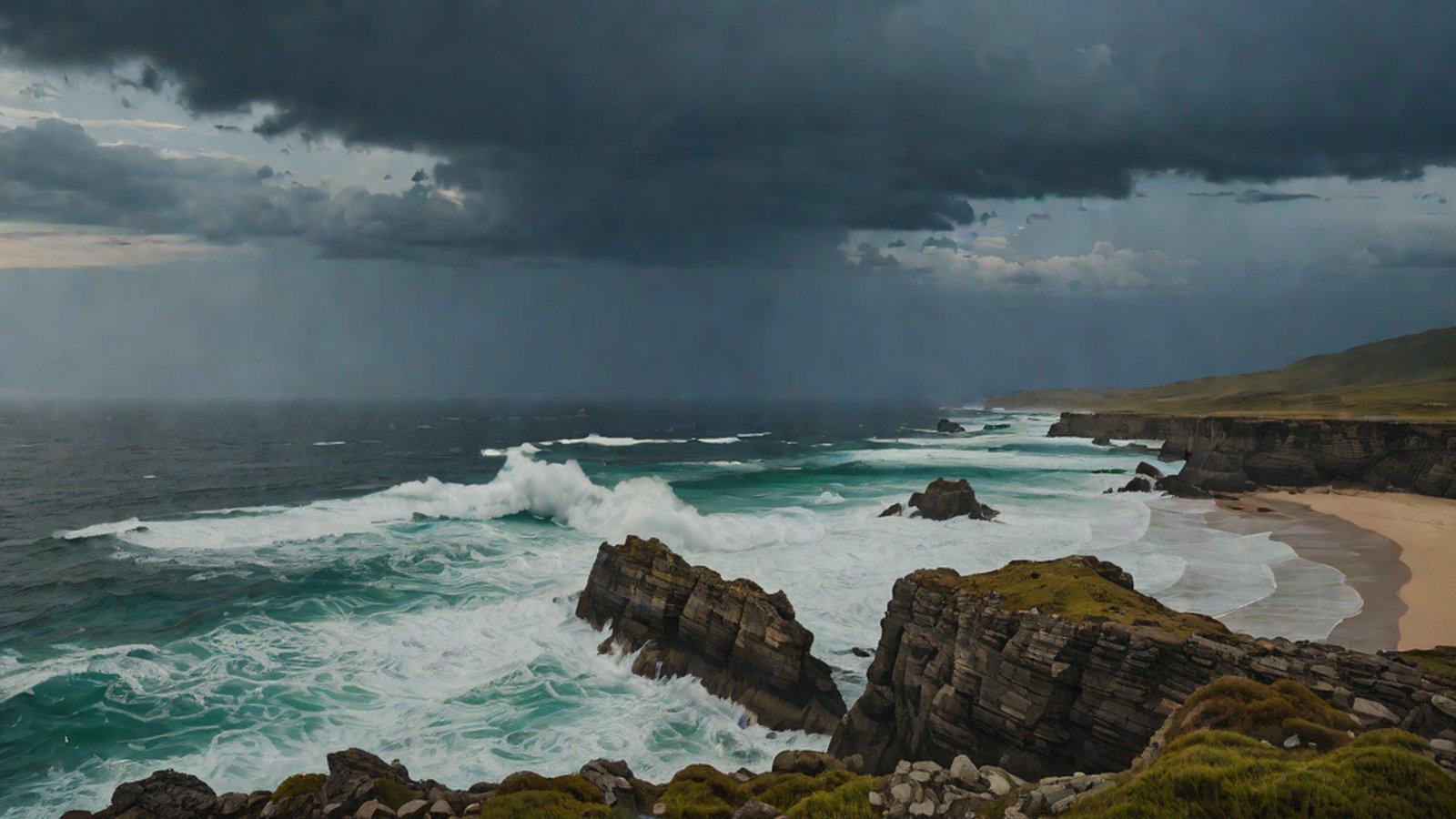 具象化呈現分析地球氣象模式的精細數據可視化與人工智慧連結的圖像