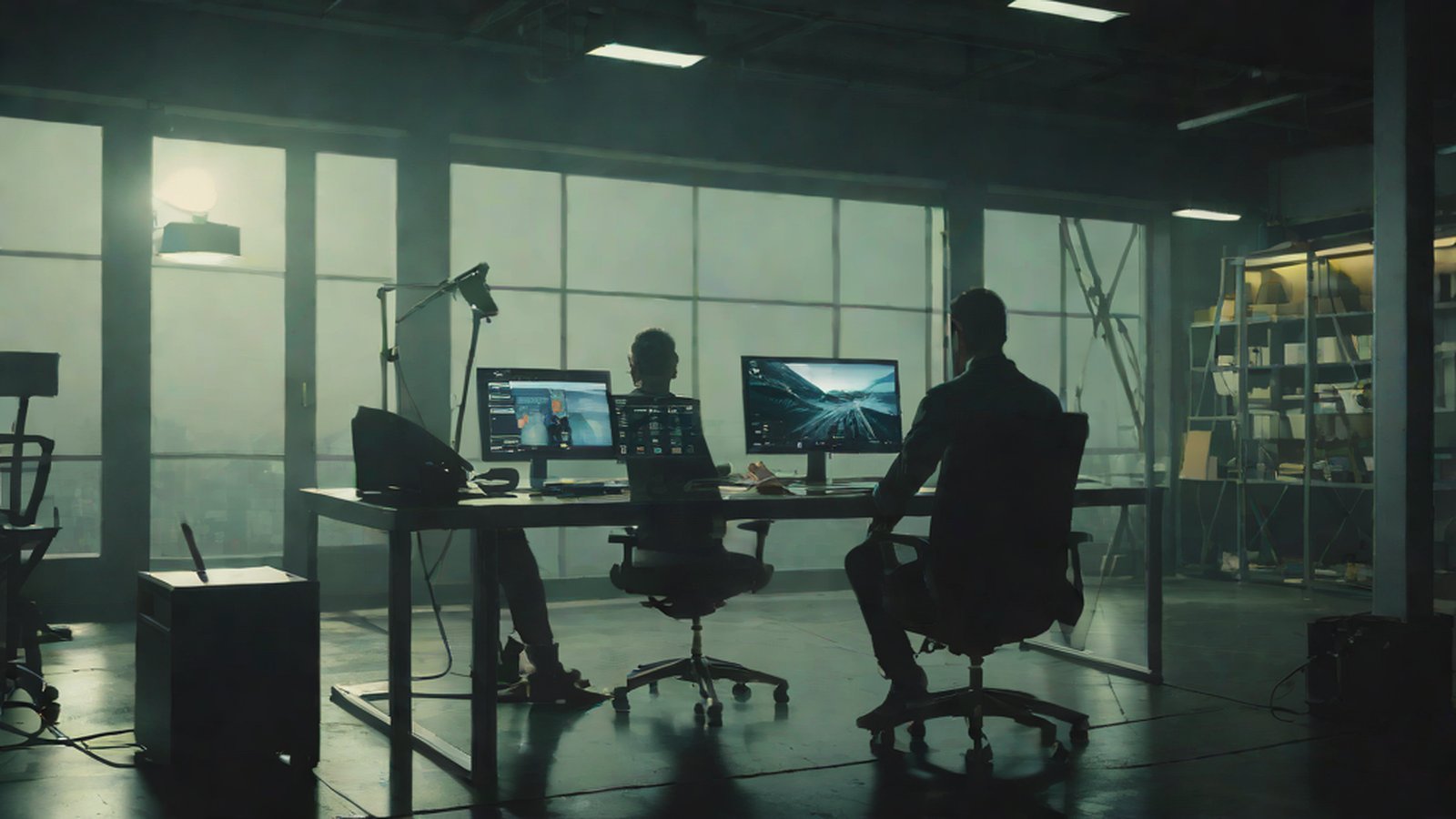 分析電腦螢幕並操作滑鼠游標的 AI 代理人概念圖