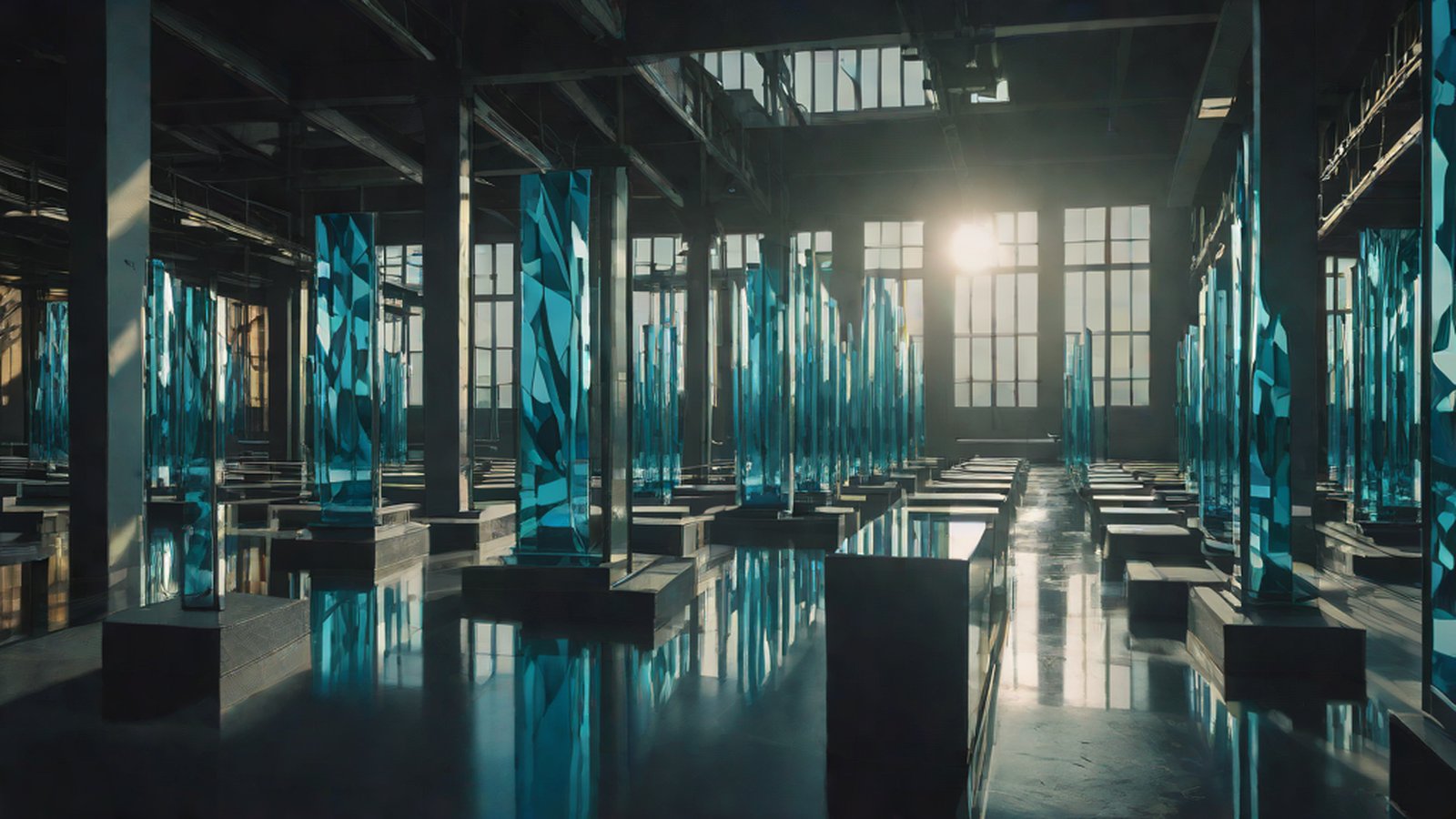 구글 제미나이 2.0 플래시 로고와 연결된 디지털 네트워크가 효율성과 속도를 상징하는 모습