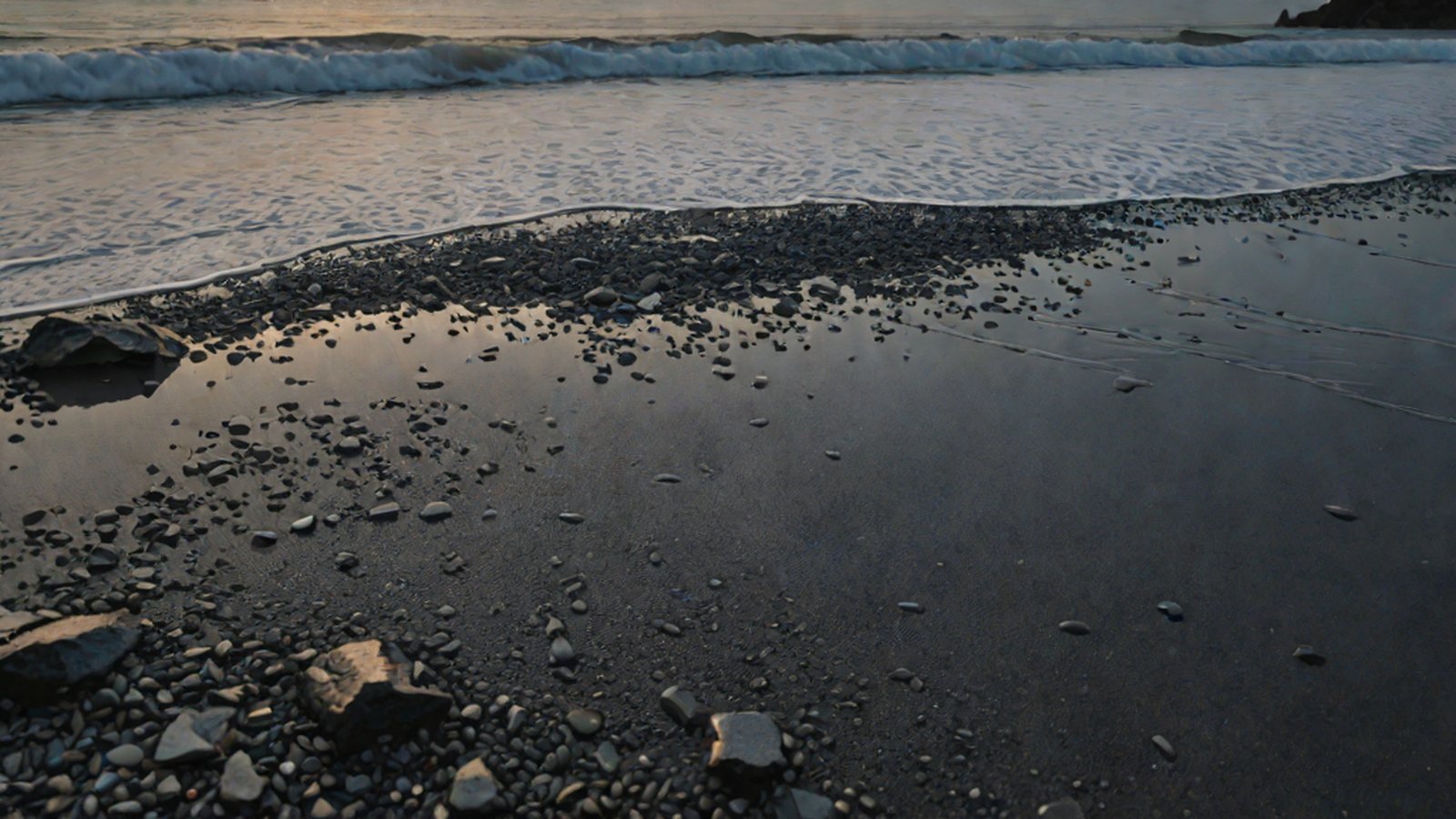 다양한 감정의 파동이 섞인 오디오 파형이 디지털 배경 위에 흐르며 인간과 AI가 소통하는 모습을 형상화한 이미지