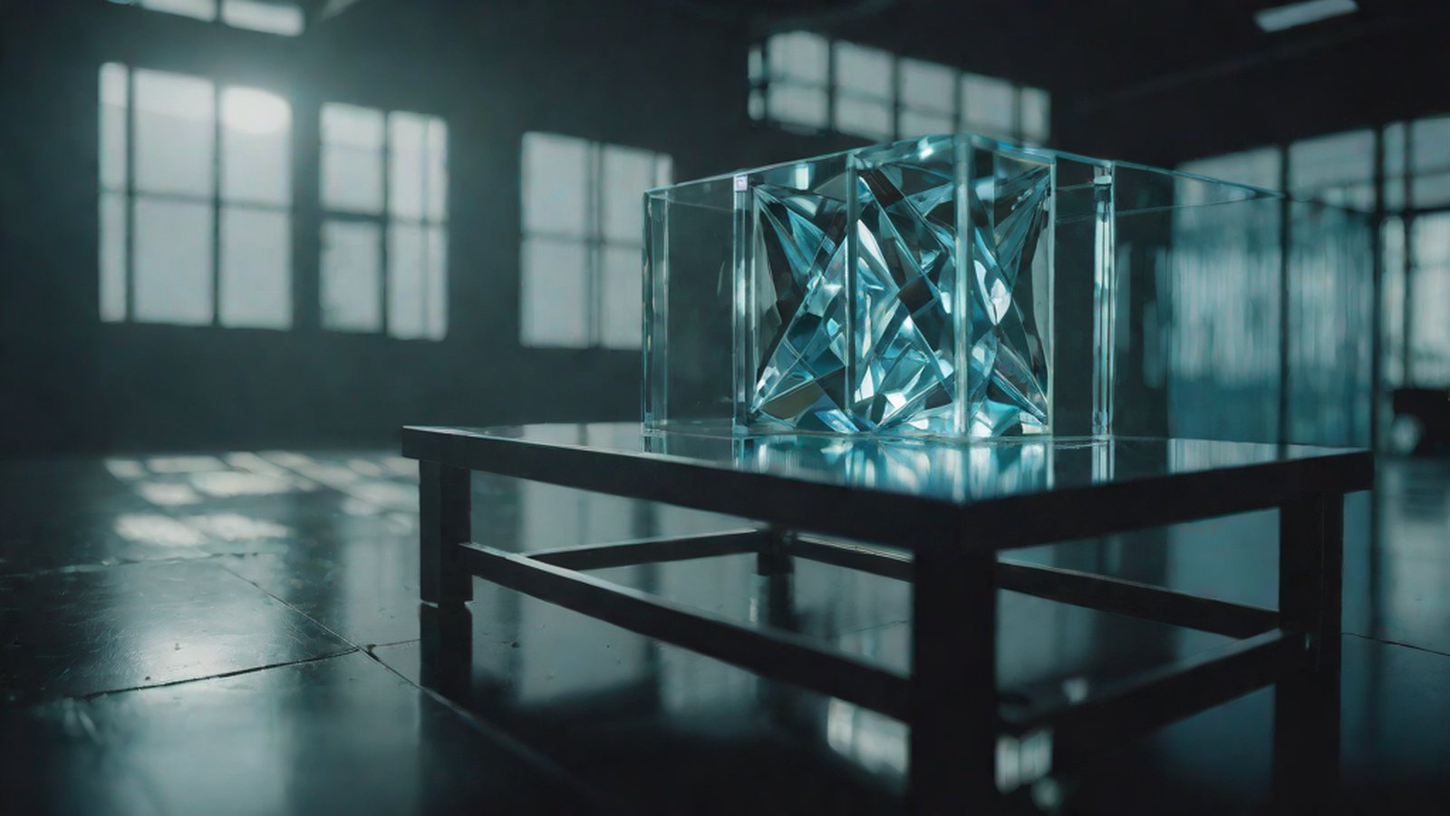 사람의 마음을 상징하는 퍼즐 조각들을 AI가 조심스럽게 맞추거나 보호하려는 듯한 디지털 아트