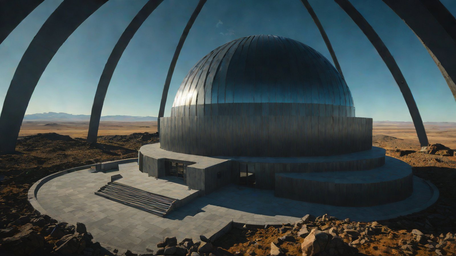 거대한 기계 장치에 정교한 안전 잠금 장치가 설치되어 있는 모습으로, 첨단 AI의 위험을 관리하는 프레임워크를 상징함