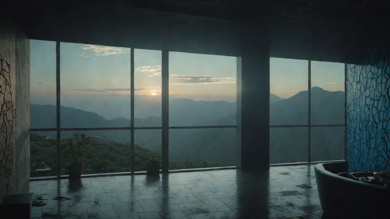 구글 제미나이 인터페이스에서 텍스트 프롬프트를 통해 화려하고 사실적인 동영상이 생성되는 과정을 시각적으로 표현한 이미지