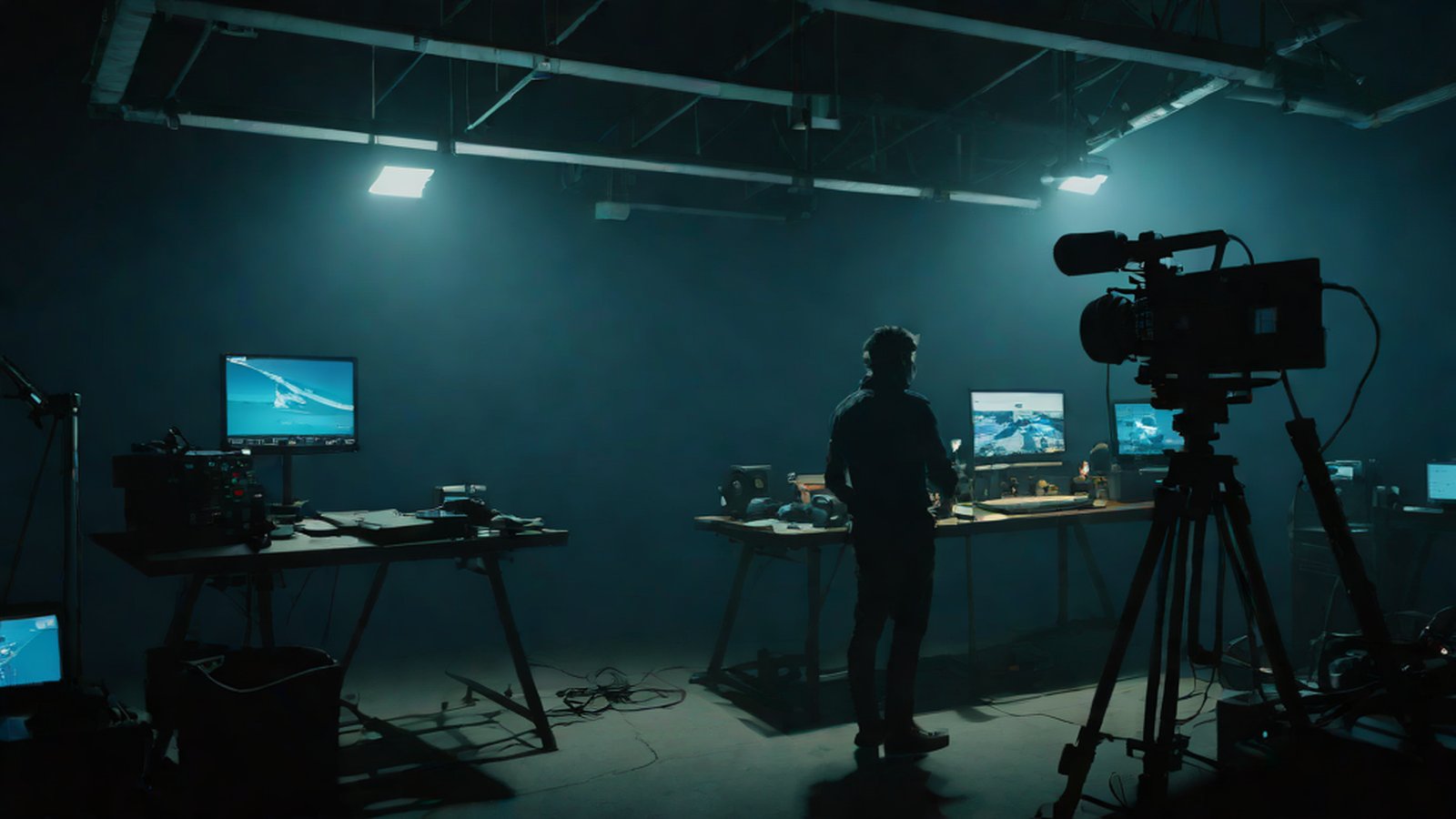 グーグルのロゴと華やかなシネマティック映像が重なり、Veo 3.1の誕生を知らせる様子