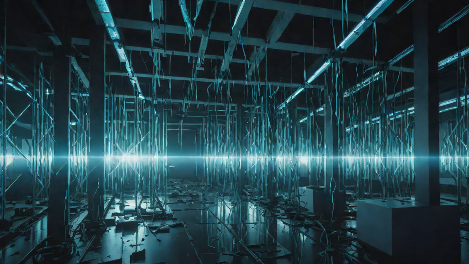 빠른 속도를 상징하는 빛의 줄기와 구글 제미나이 로고가 어우러진 미래지향적 이미지