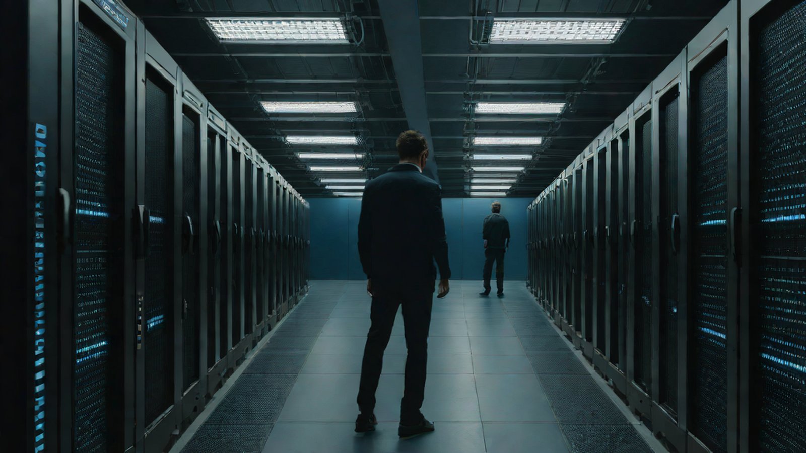 An image representing complex interconnected GPU servers in a data center