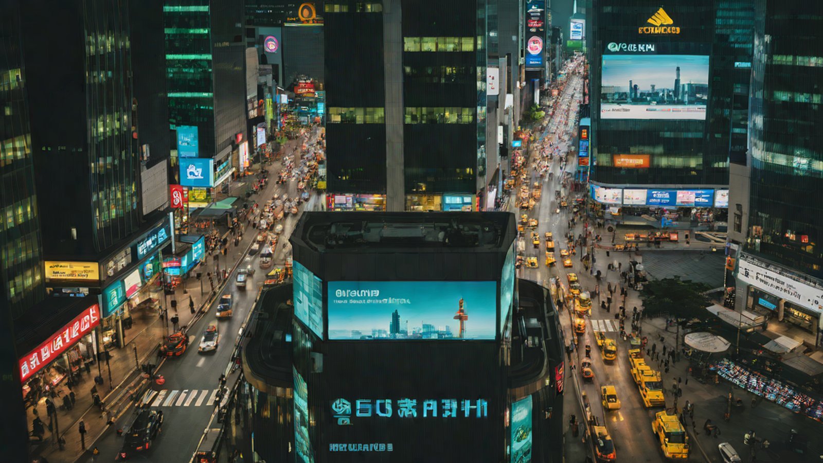 显示汇率上涨的图表及象征韩国经济指标的图像。