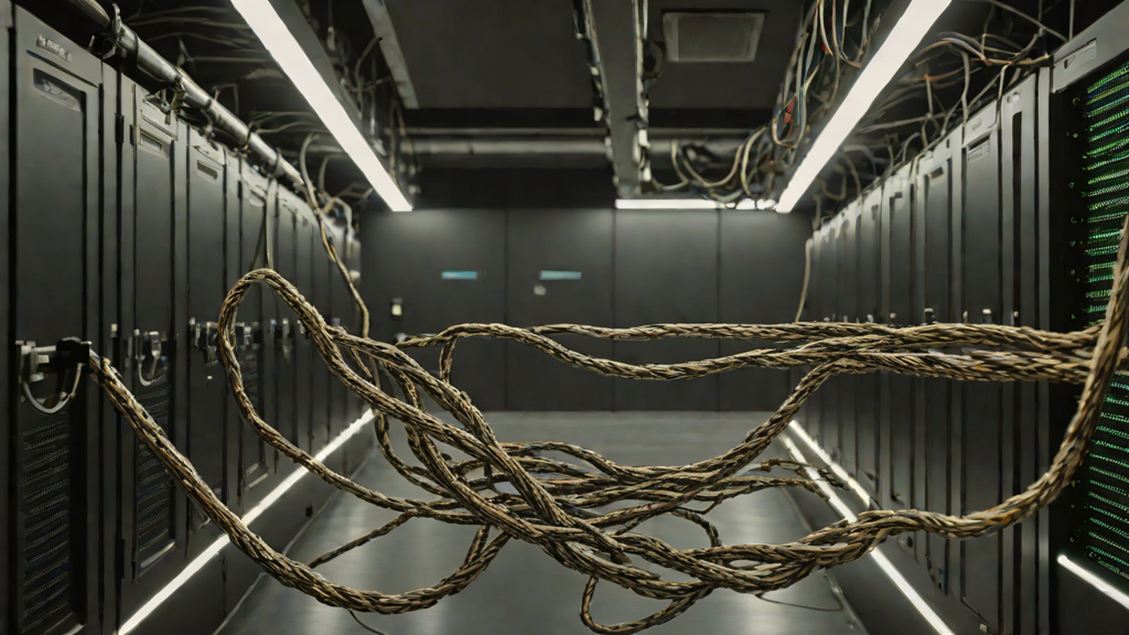 一位開發者在電腦螢幕前等待 AI 代理人回應，顯得相當疲憊