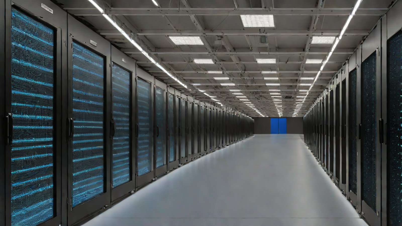 Graphics of a data center and network representing the strategic alliance between Microsoft and Mistral AI