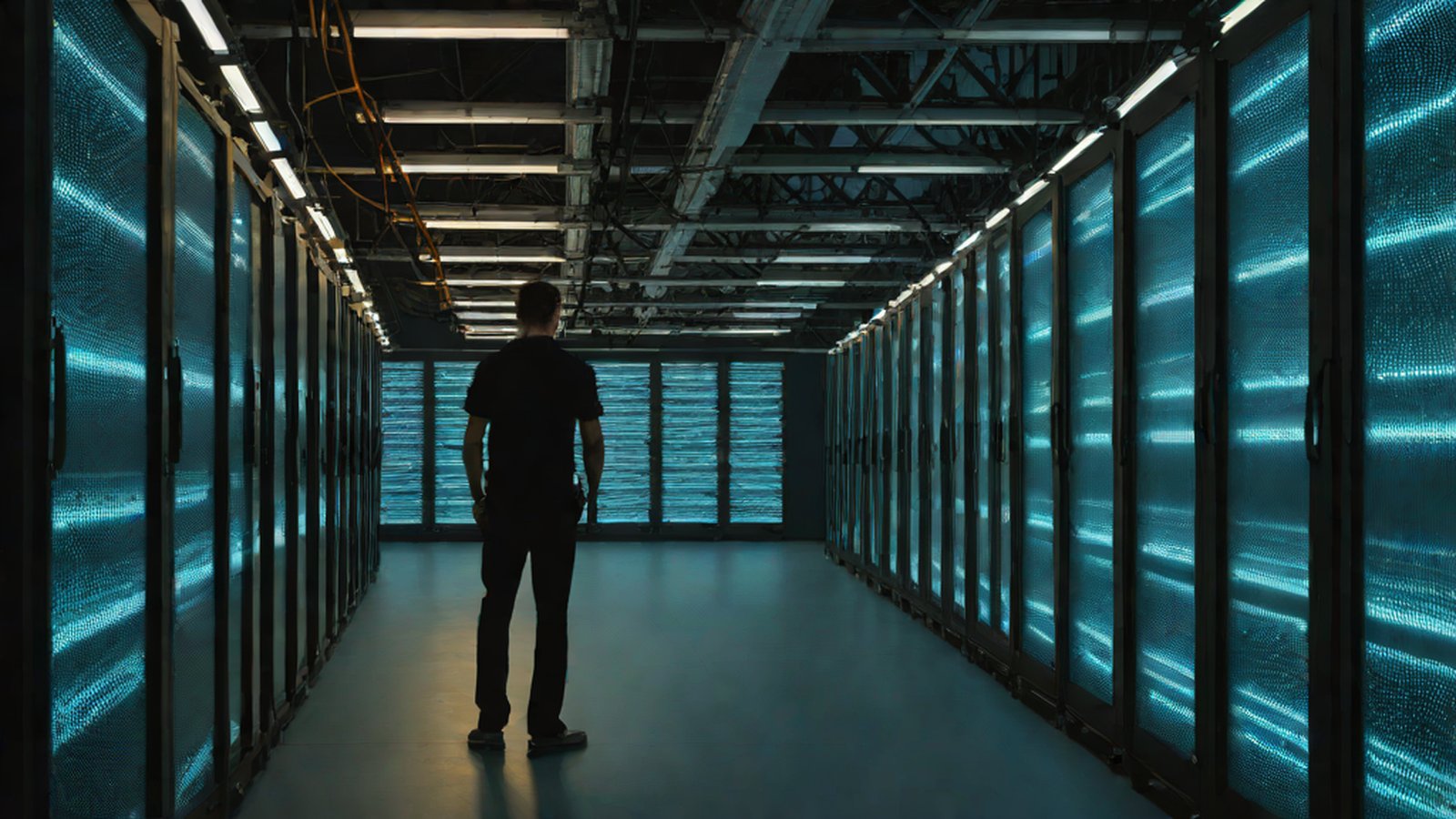 An image representing a digital interface performing security analysis with complex data code floating above the screen.