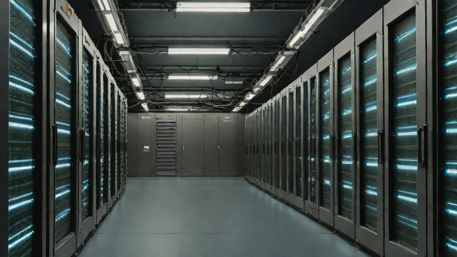 An image conceptualizing the real-time transmission of configuration information from a central server to multiple Linux computers.