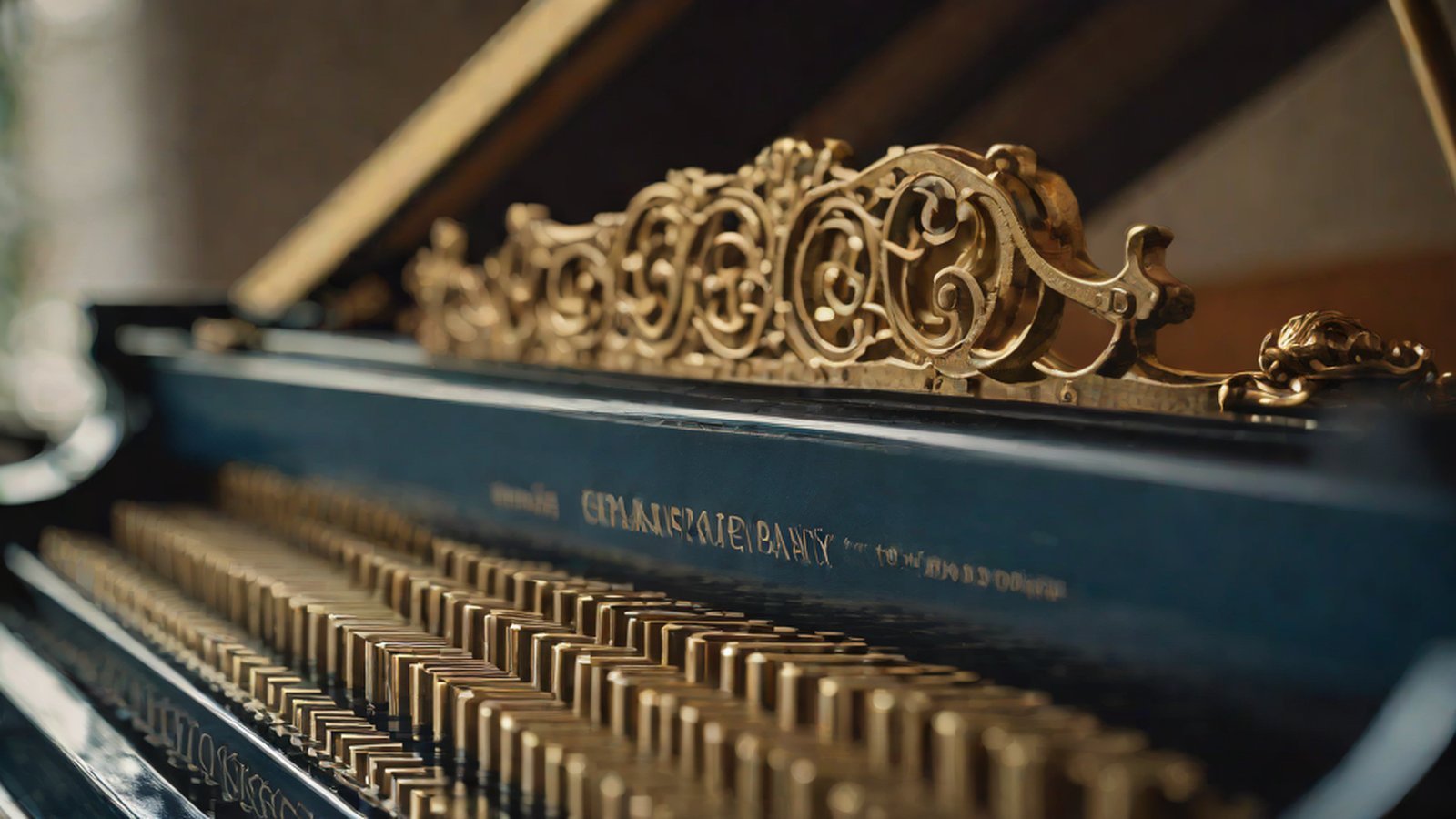 A view of piano keys flowing over a smartphone screen with real-time generated music data
