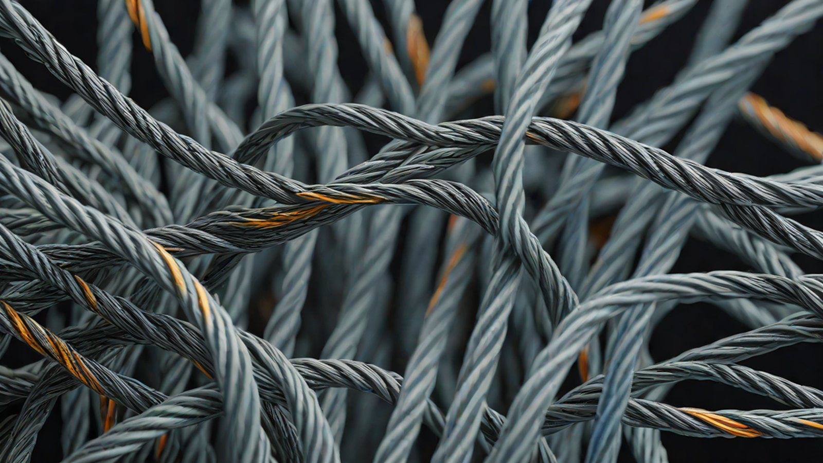 An abstract network connection symbolizing the latest AI technology overlaid on a code editor screen.