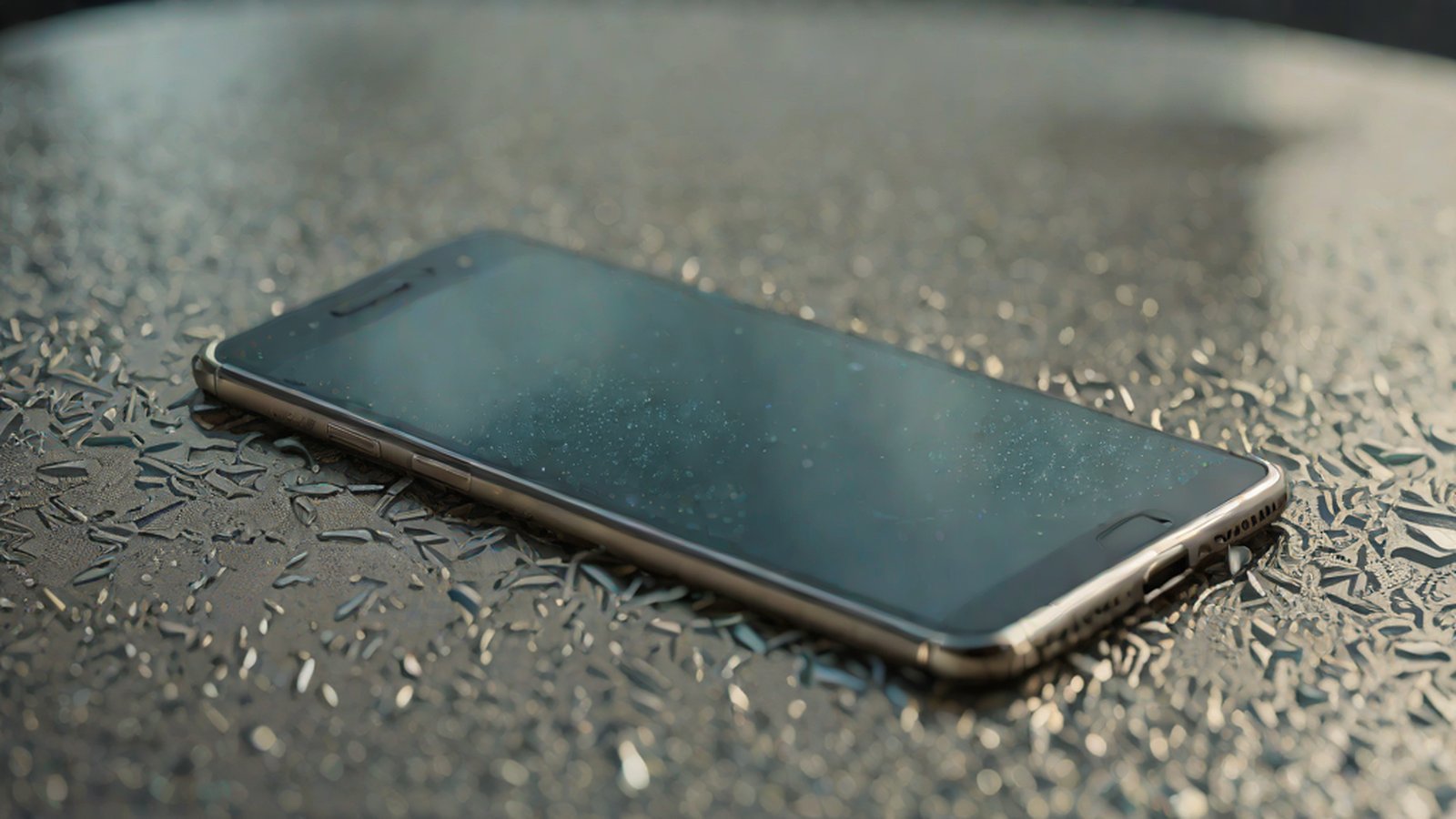 A person pondering a healthy diet while looking at a smartphone.