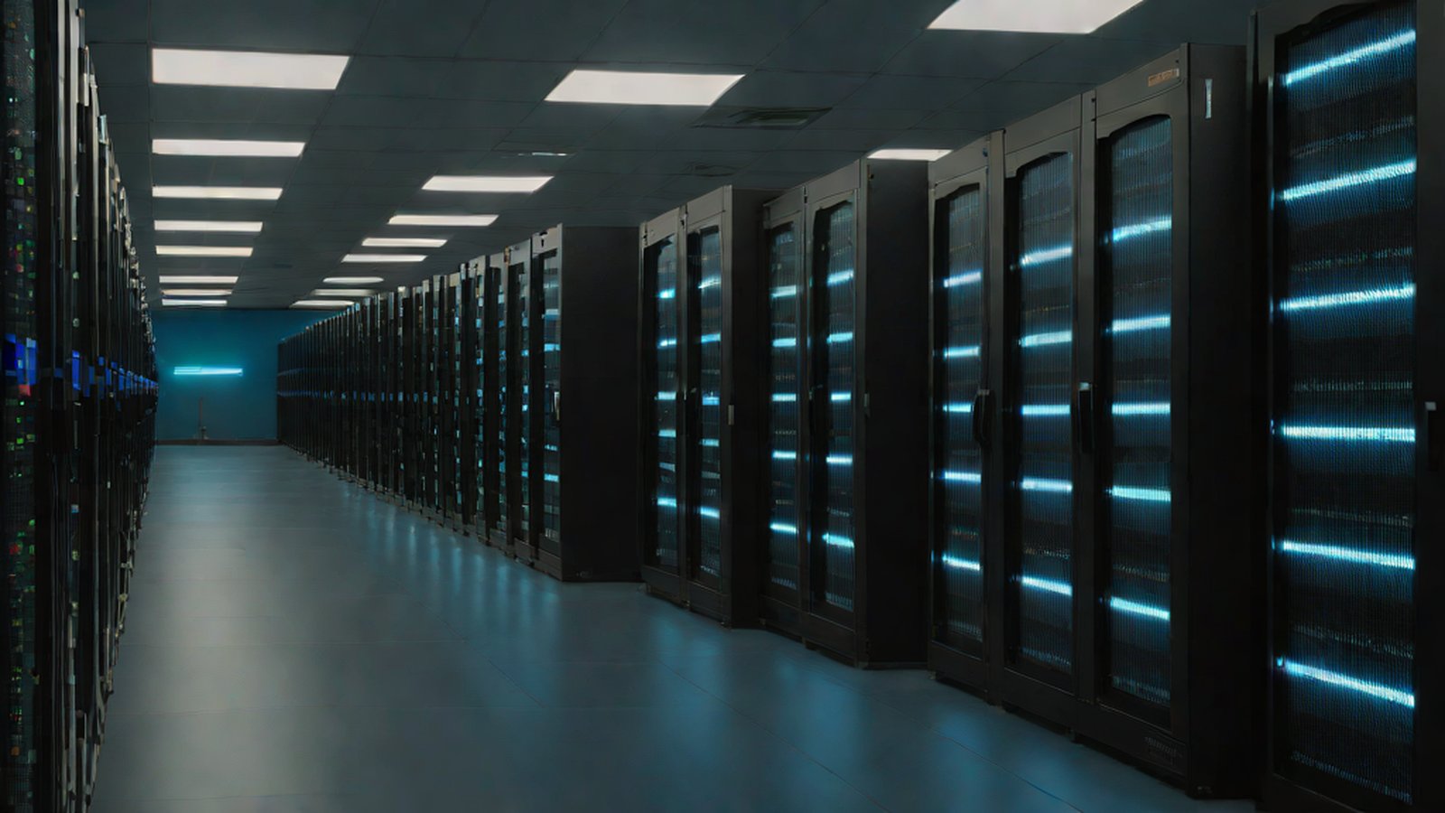 法槌、樂譜以及象徵 AI 的電路圖交織而成的抽象圖像