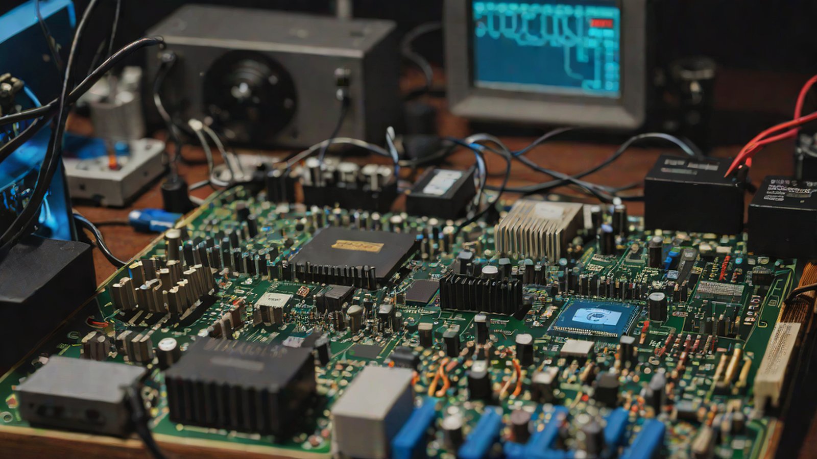 A classic Amiga game screen overlapping with a modern game development interface
