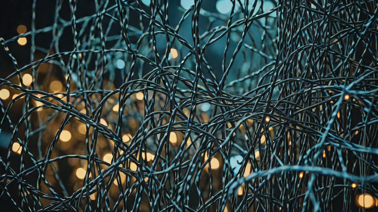 AI 모델의 어텐션 패턴을 화려한 히트맵과 3D 그래프로 시각화한 모니터 화면