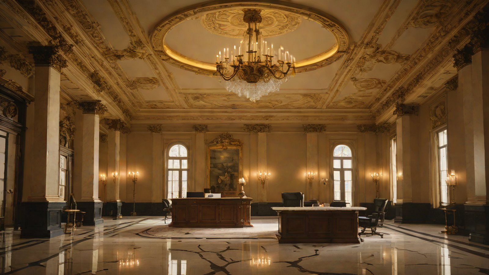 An image conceptualizing the iconic Federal Reserve building and economic graphs.