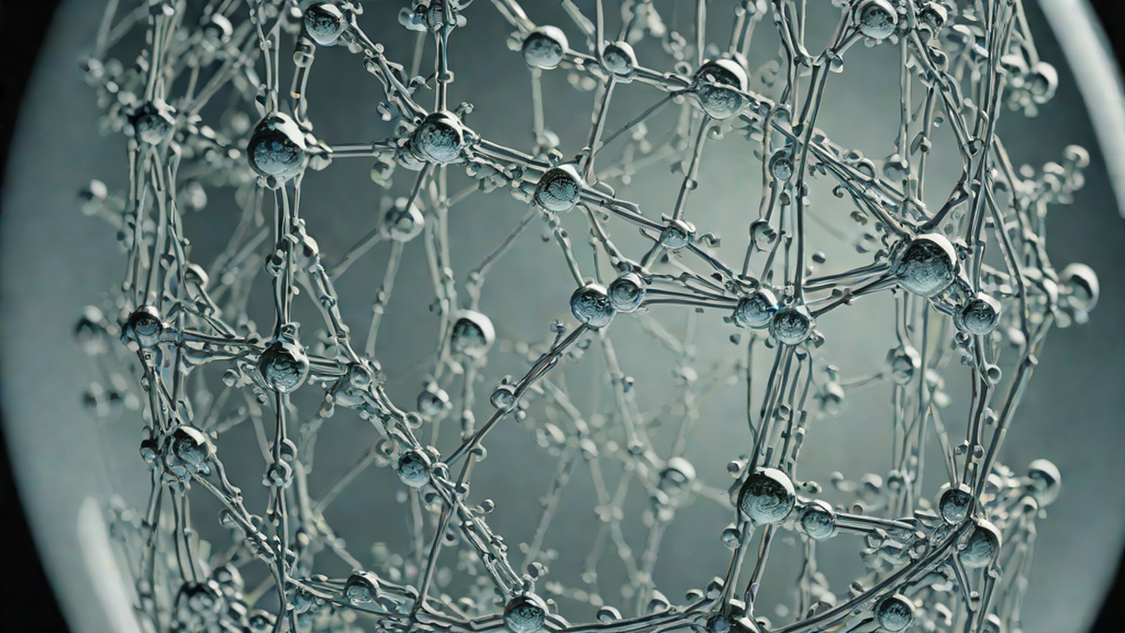 An image conceptualizing the structure of an AI-designed protein and the digital watermark hidden within it