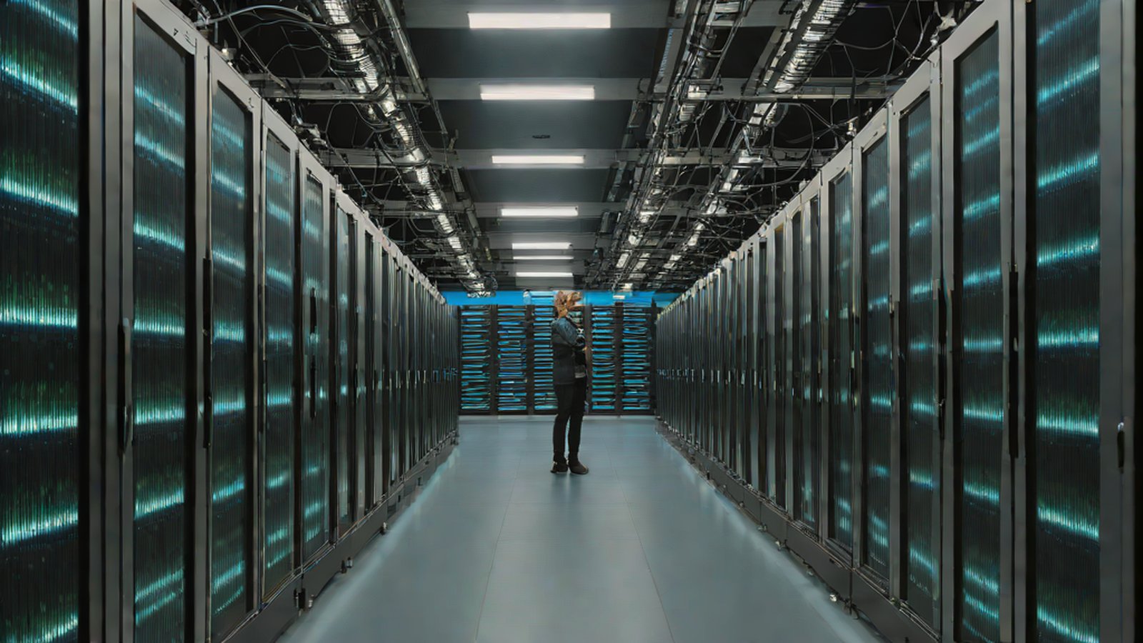 展示简化数据流而非反向传播复杂连接链的抽象 AI 学习图示。
