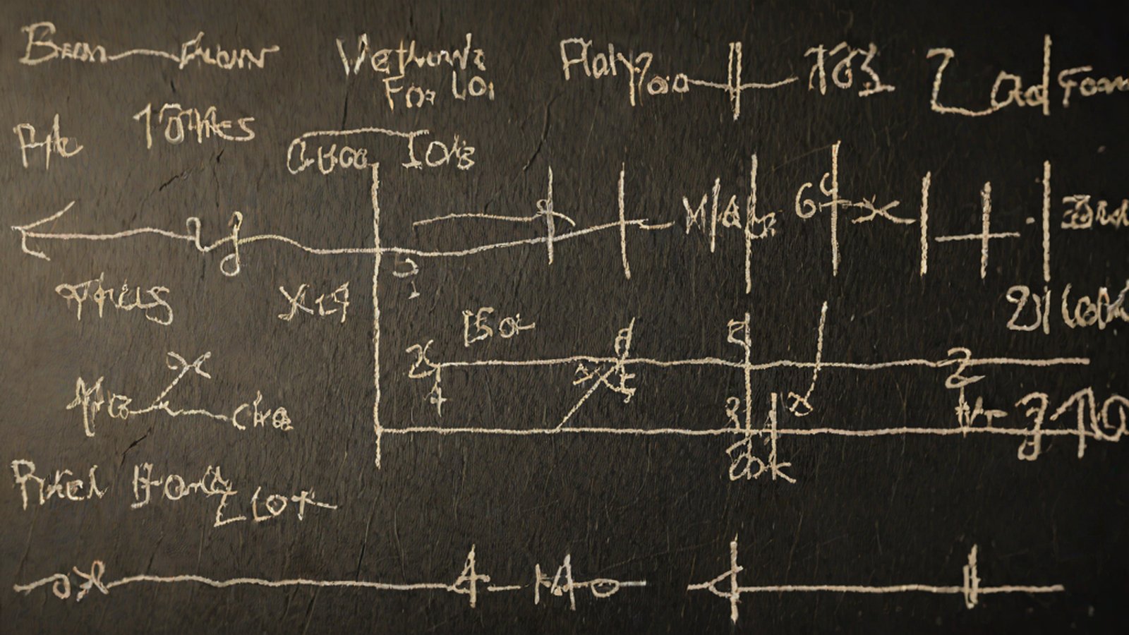 Digital light, symbolizing AI, is scattering over a pile of papers covered in complex mathematical symbols.