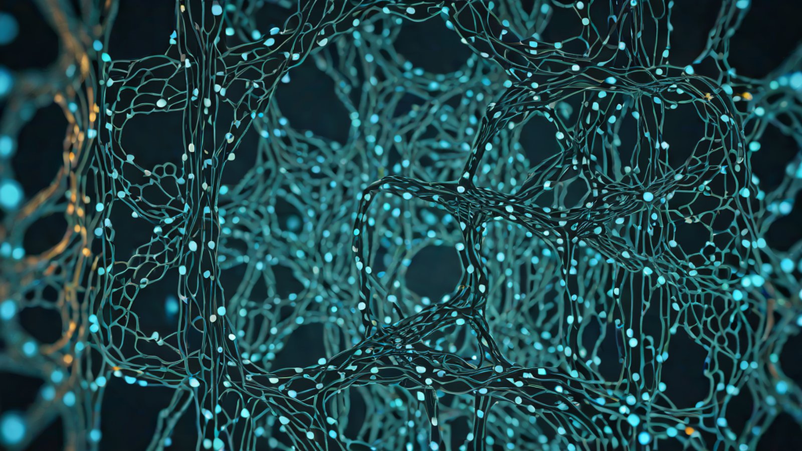 复杂的数字密码模式与 AI 连接的未来感画面